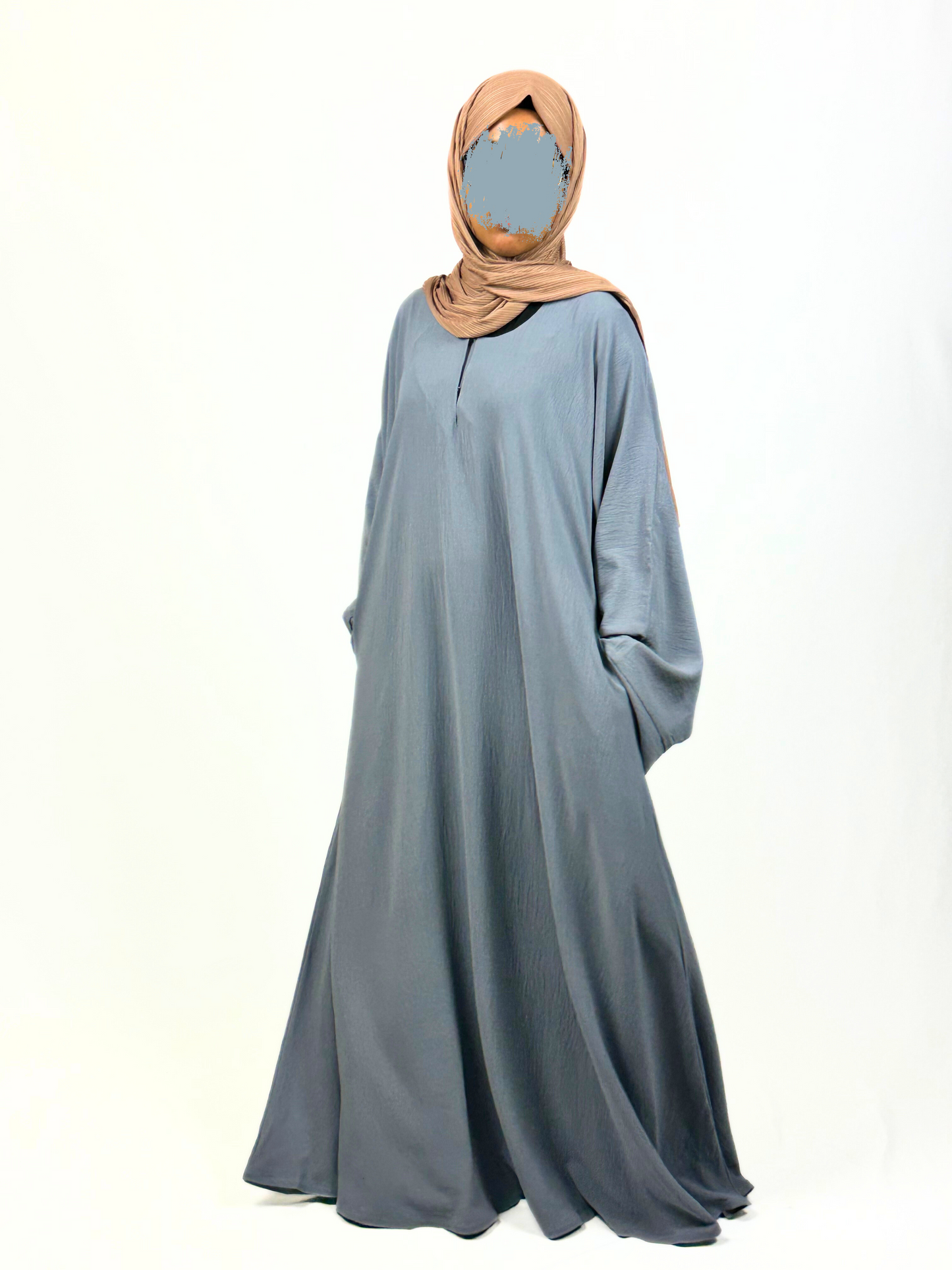 Hajra Abaya - Stone Blue