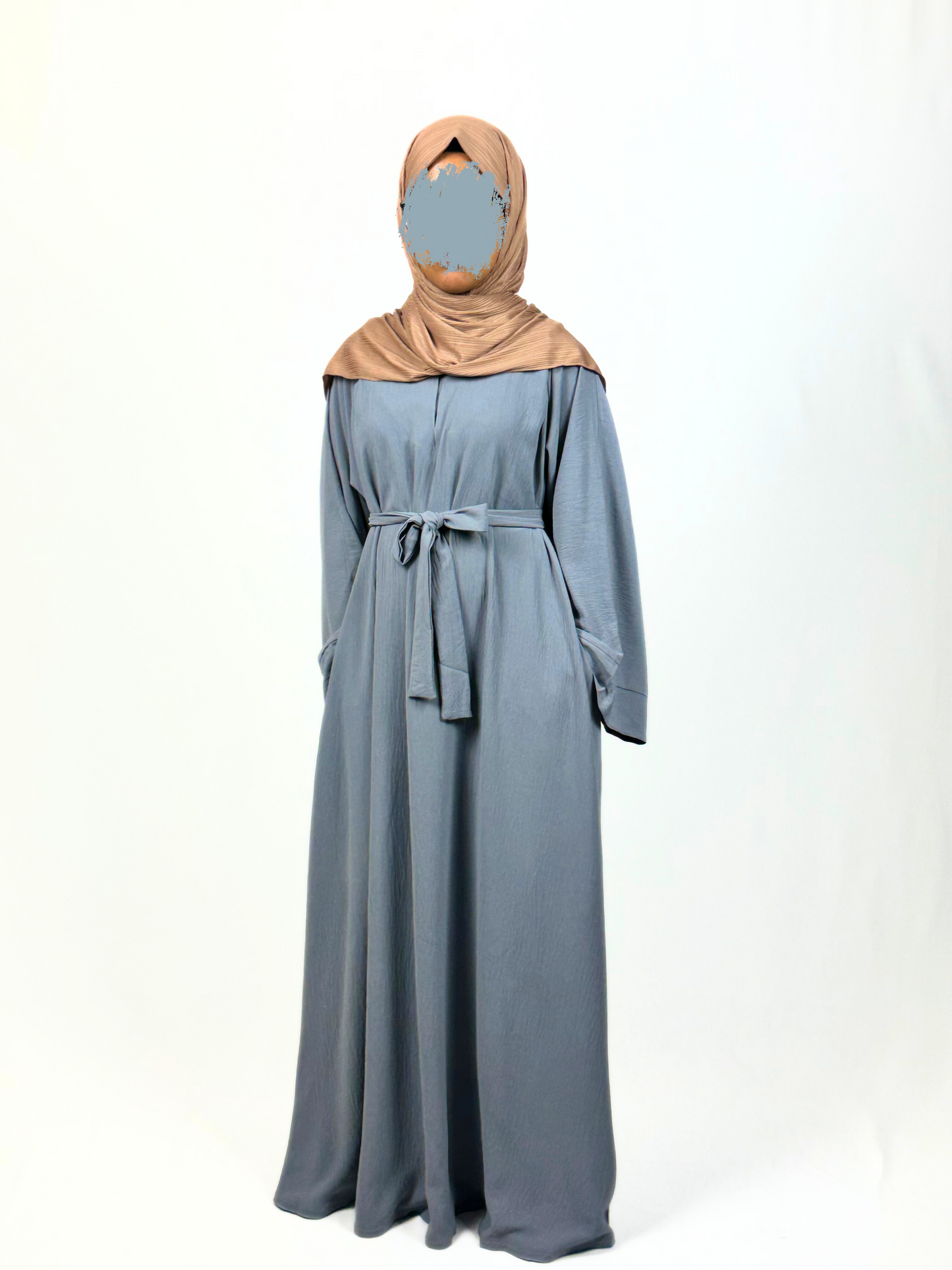 Hajra Abaya - Stone Blue